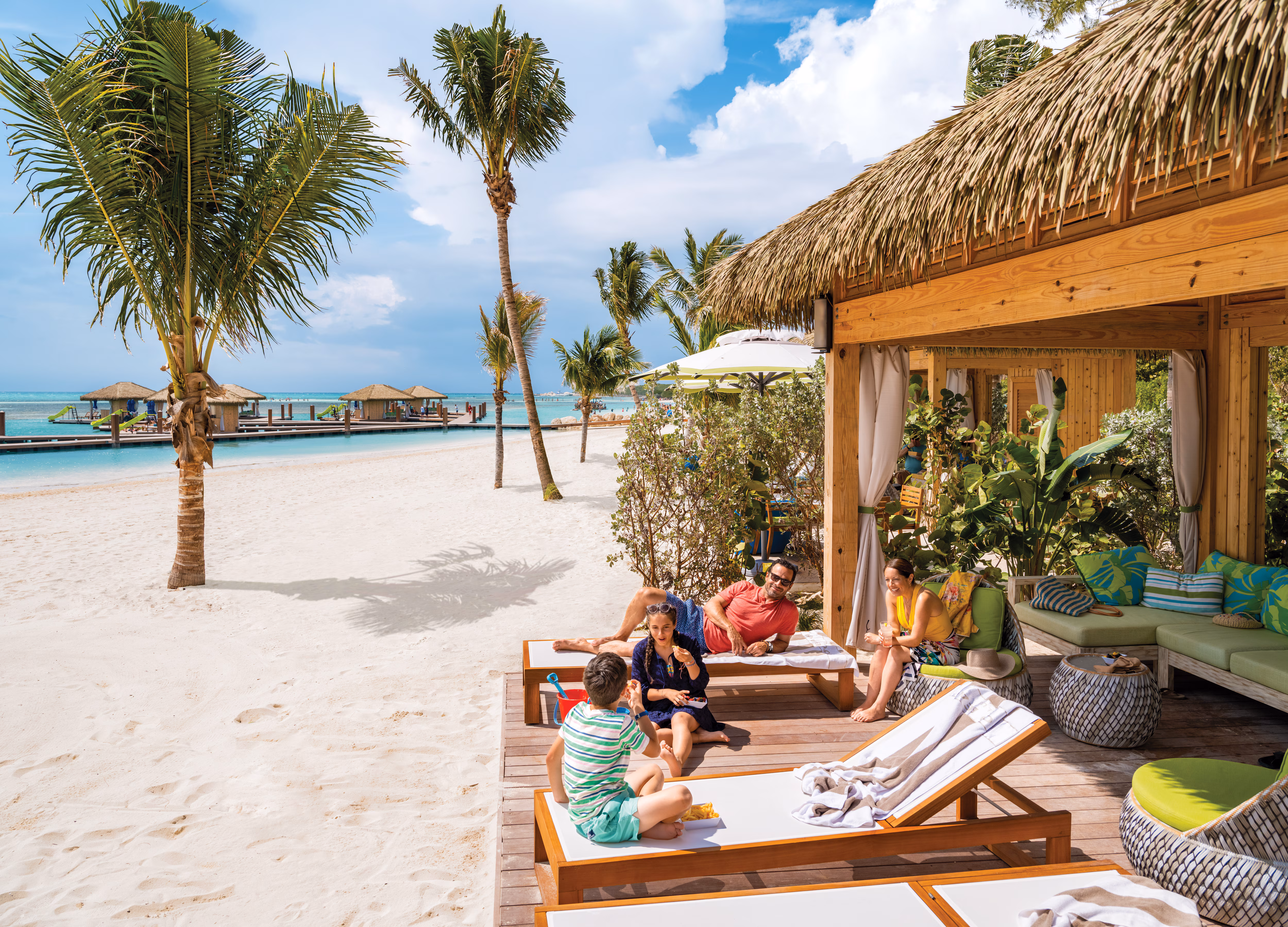 Coco Beach Club beach cabana and day pass