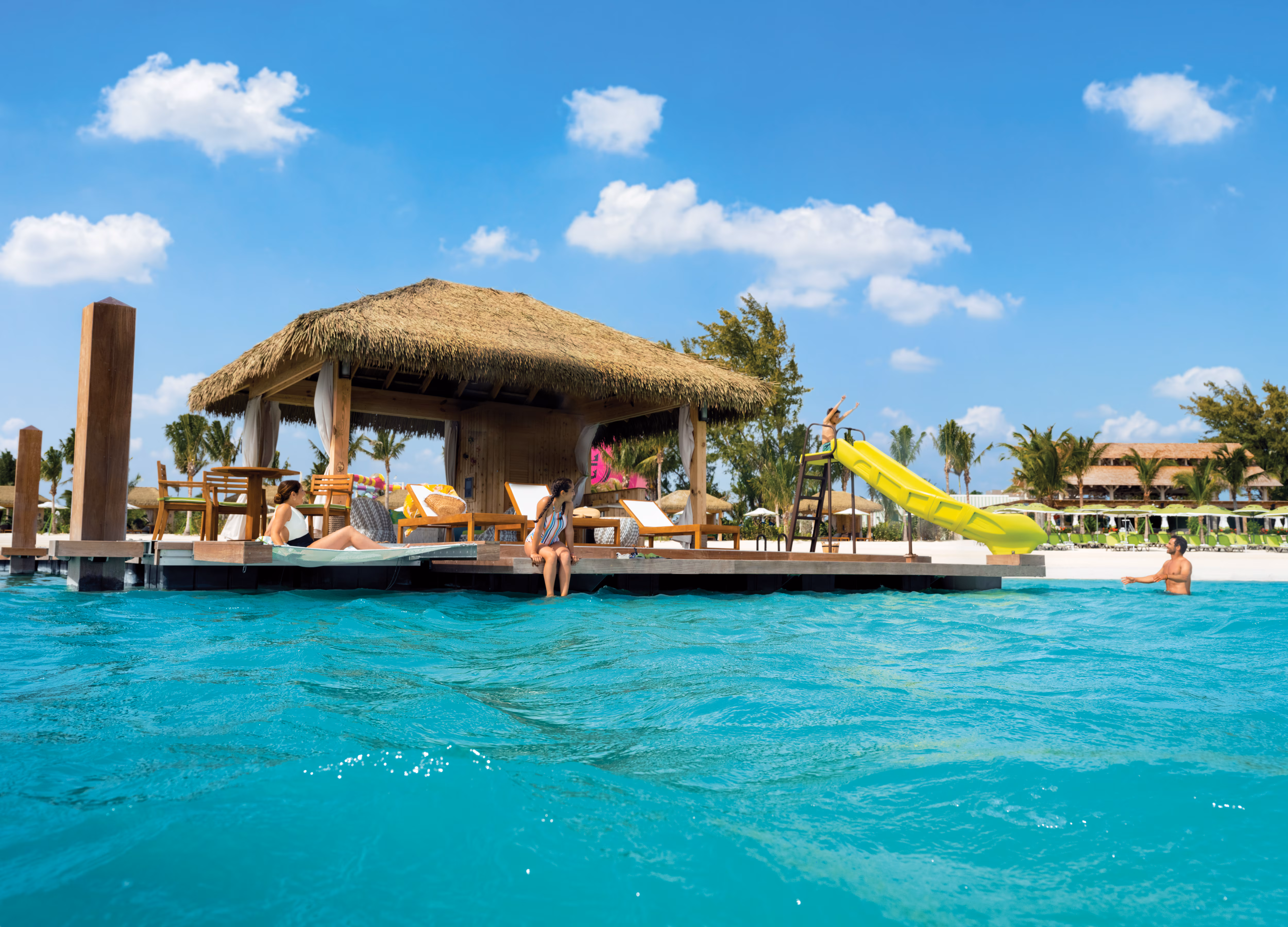 Coco Beach Club overwater cabana and day pass
